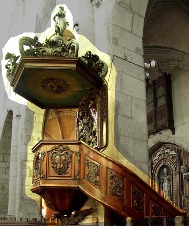 Annecy Cattedrale Pulpito