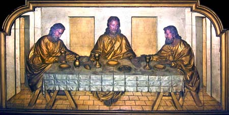 St Etienne de Cuines Paliotto Pellegrini di Emmaus 1